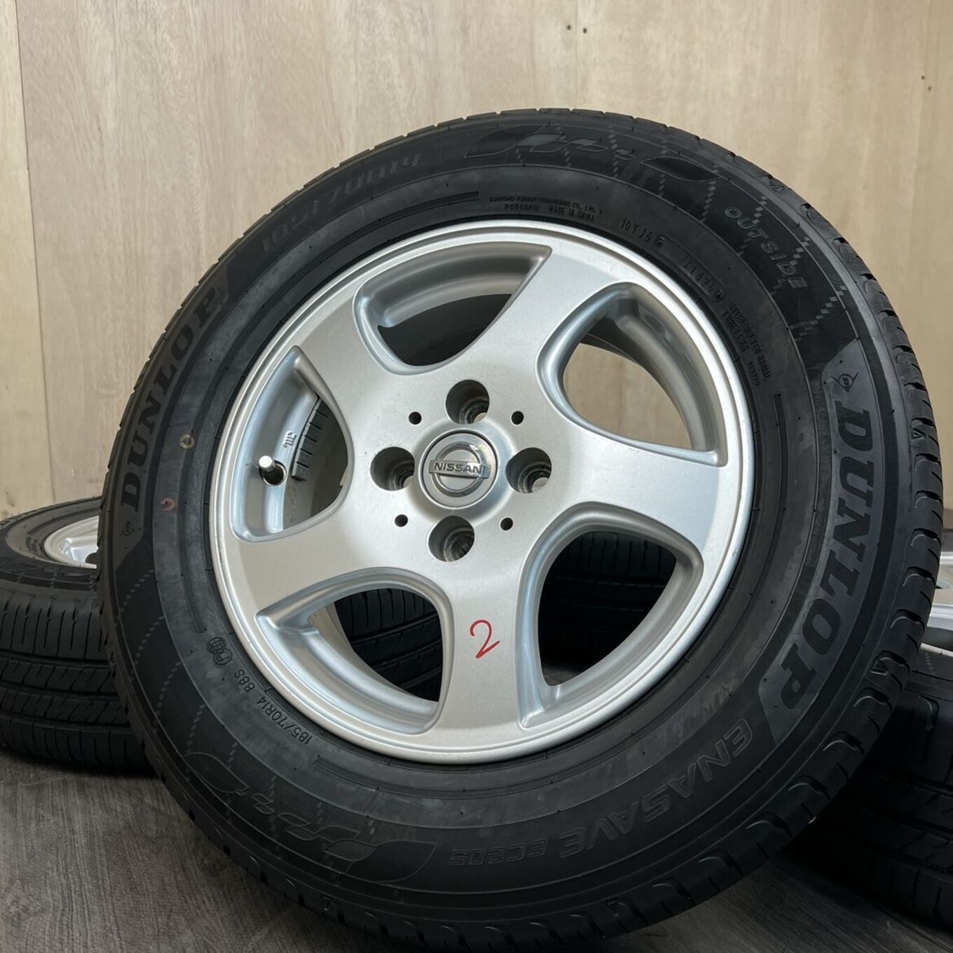 Б/У колесо в сборе 185/70 R14 Dunlop ENASAVE EC205, артикул 0002AS030926