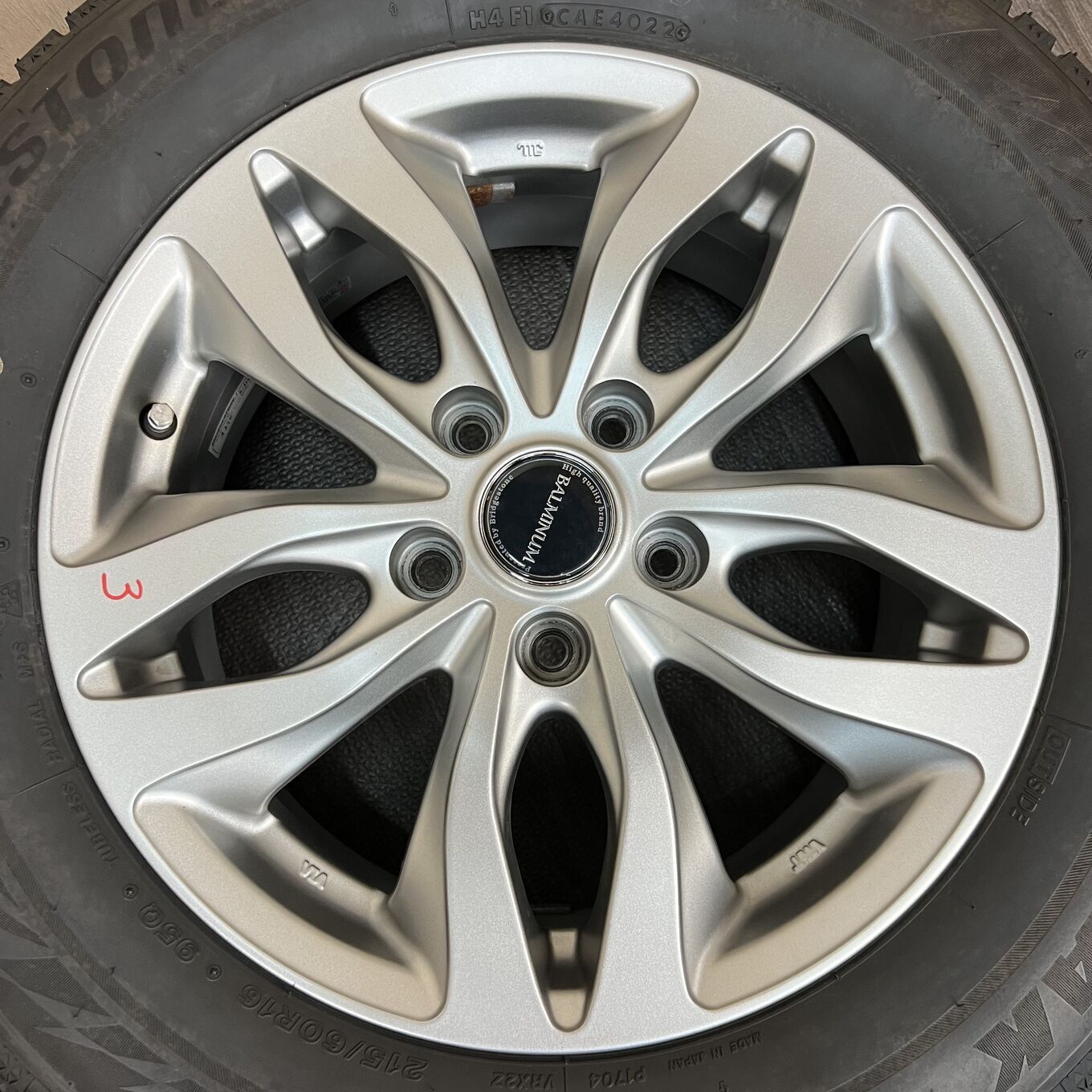 Bridgestone BALMINUM R16 6.5J ET48 5x114.3, фото 4