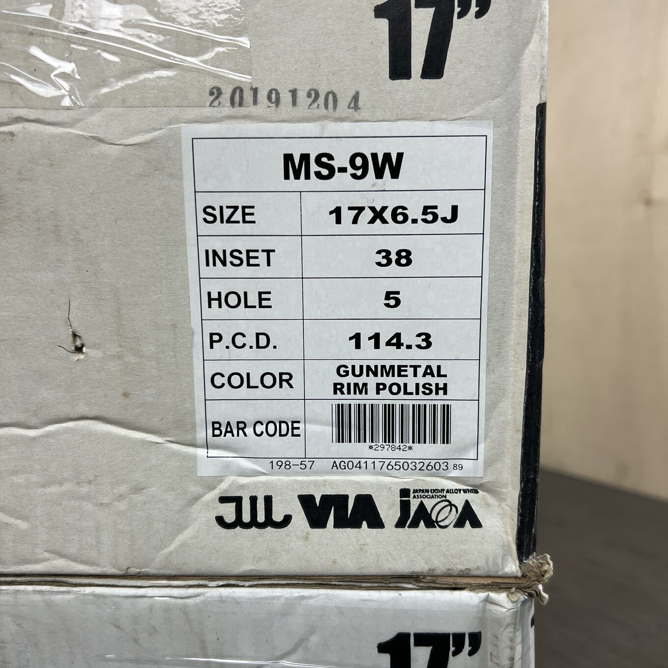 MS-9W R17 6.5J ET38 5x114.3, фото 5